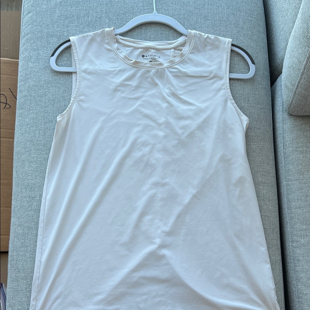 Athleta Cream tank size ST